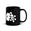 Taza Taino Azteca Negra Brillante