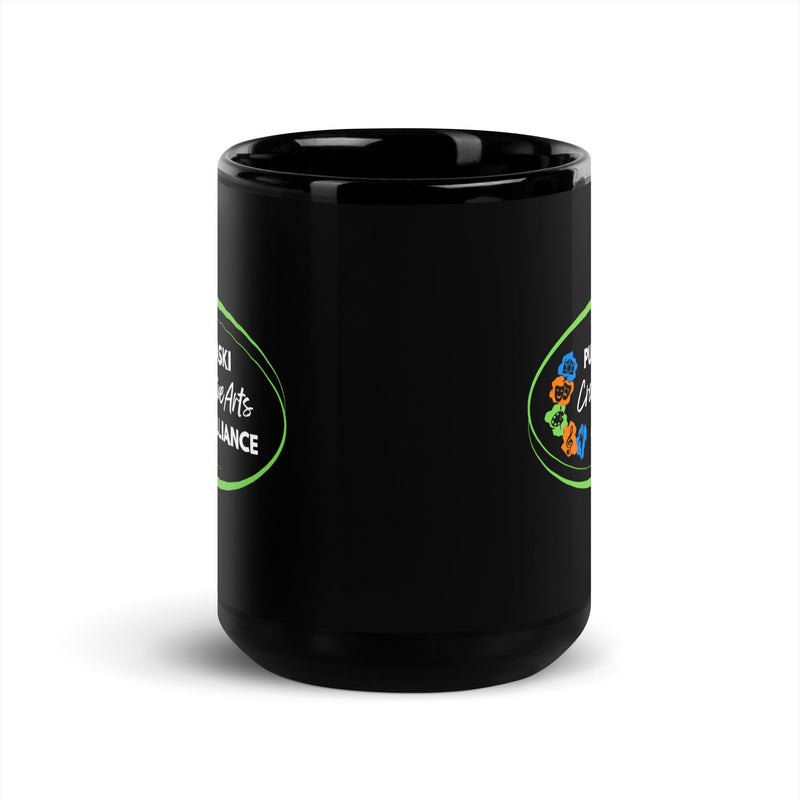 PCAA Black Glossy Mug