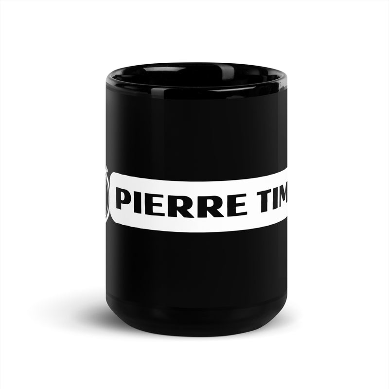 Pierre Timing Black Glossy Mug