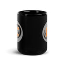 Taza negra brillante Morristown Cyclones