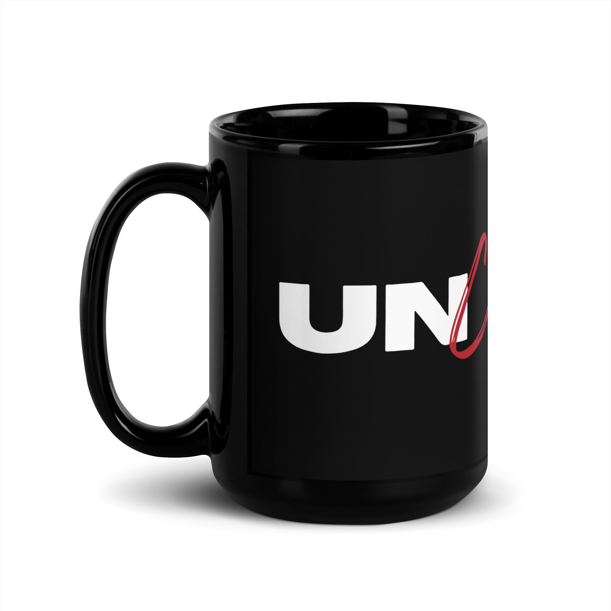 Unchained Potential Black Glossy Mug