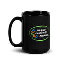 Taza negra brillante de PCAA