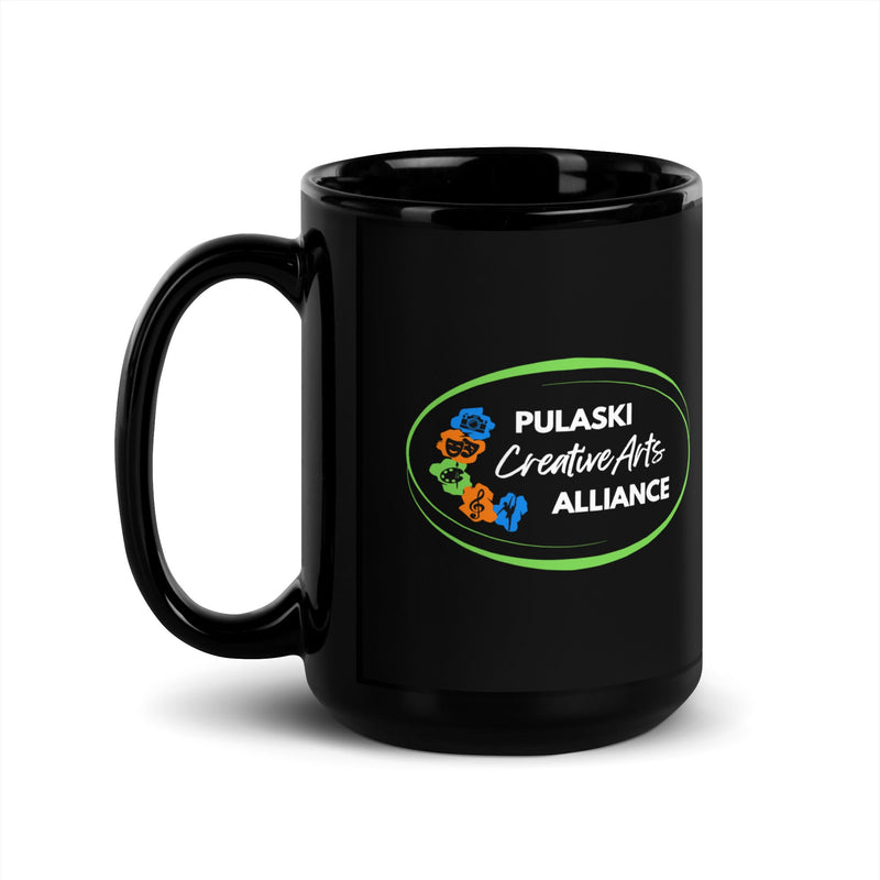 PCAA Black Glossy Mug