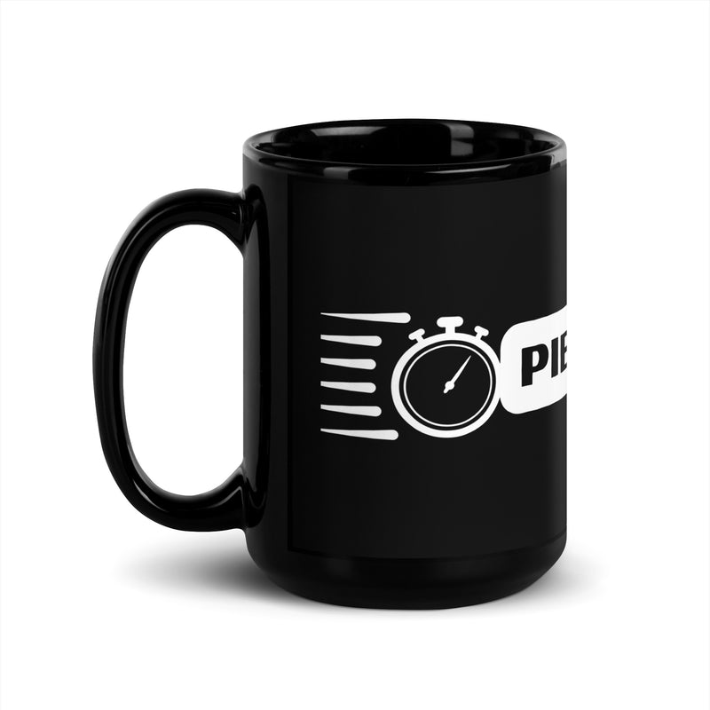 Pierre Timing Black Glossy Mug