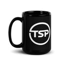 The Sports Place Black Glossy Mug