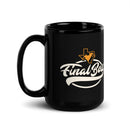Taza negra brillante de Final Boss Consulting