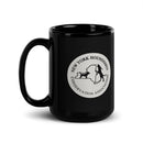 Taza negra brillante de los NY Houndsmen