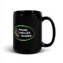 Taza negra brillante de PCAA