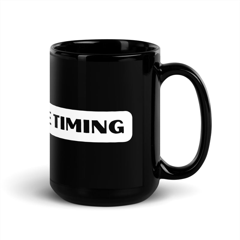 Pierre Timing Black Glossy Mug