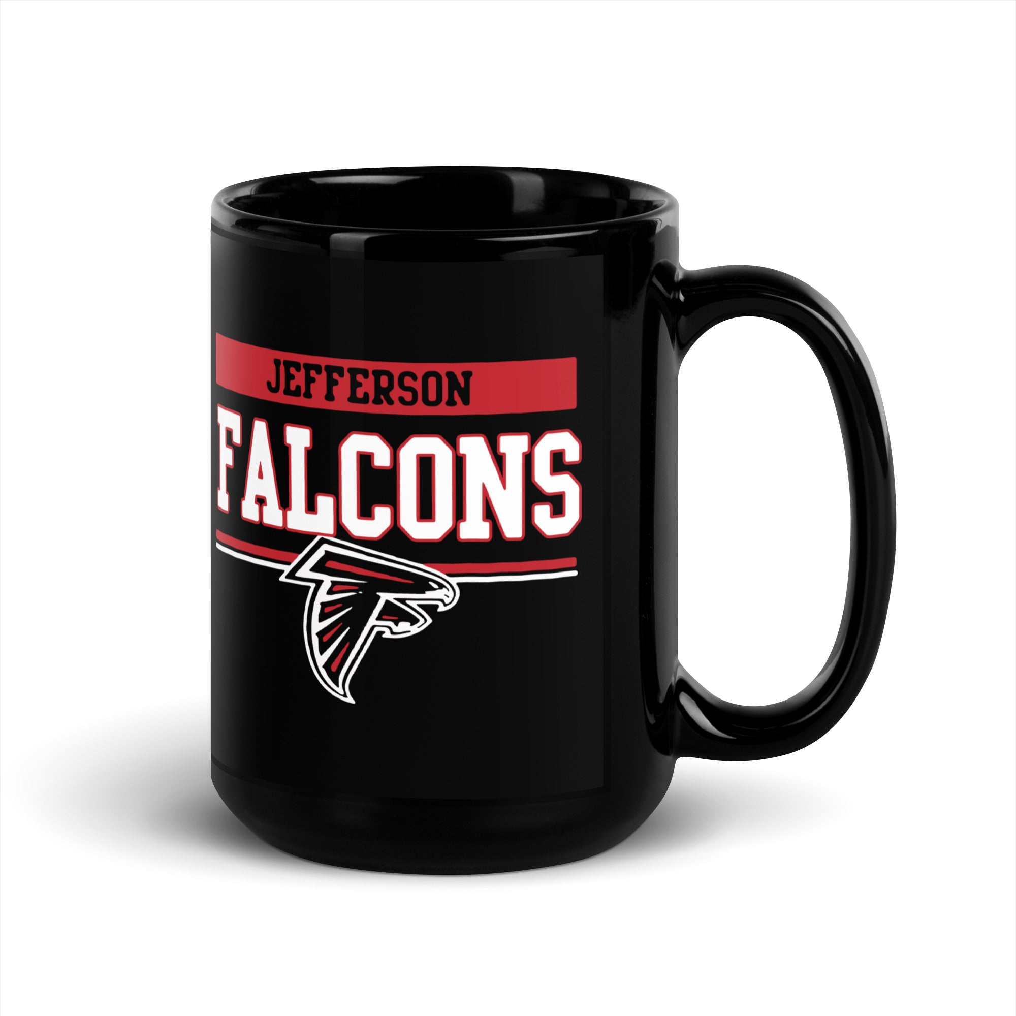 JE PTO Black Glossy Mug