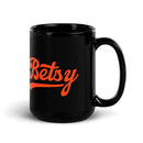 Jr Cyclones Softball Black Glossy Mug