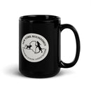 Taza negra brillante de los NY Houndsmen