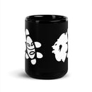 Taza Taino Azteca Negra Brillante