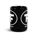 Thriving Faith Black Glossy Mug