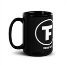 Thriving Faith Black Glossy Mug