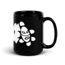 Taza Taino Azteca Negra Brillante