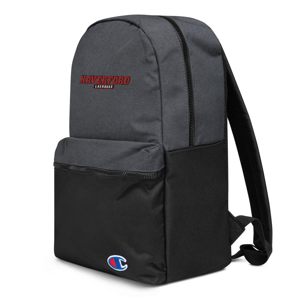 Haverford Men's Lacrosse Embroidered Champion Backpack