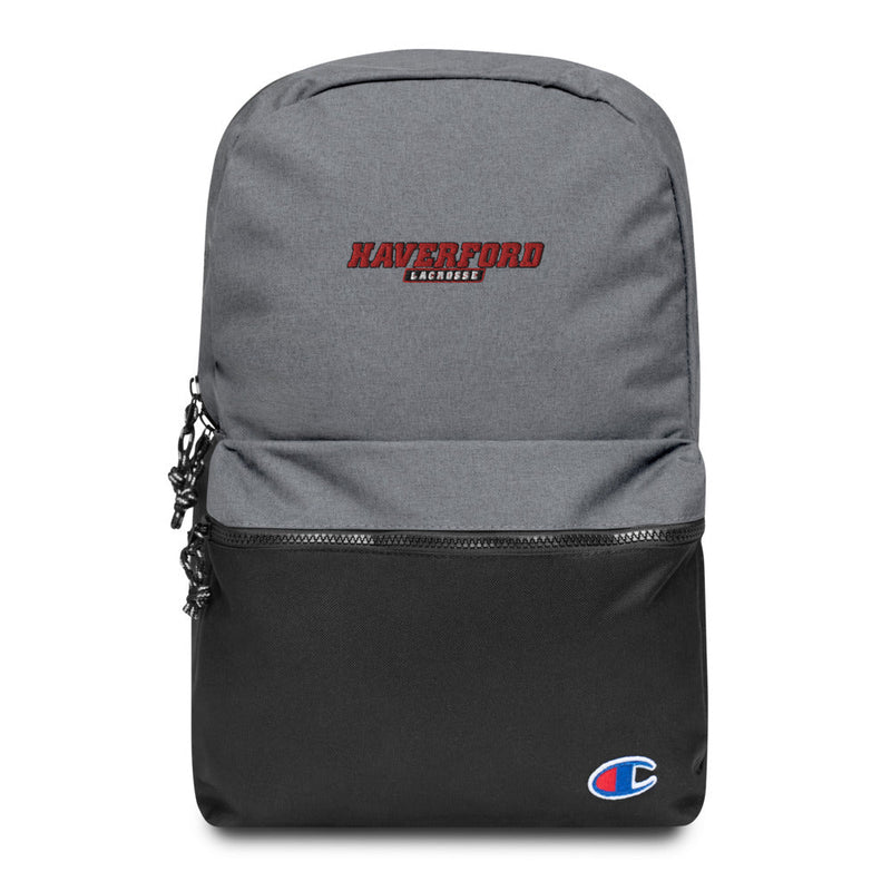 Haverford Men's Lacrosse Embroidered Champion Backpack