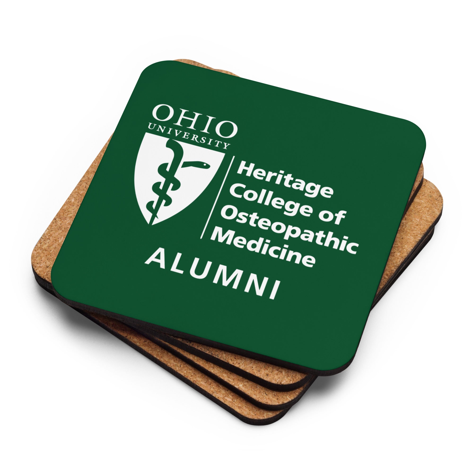 HCOM Alumni Cork-back coaster