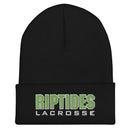 Margate Riptides Lacrosse Cuffed Beanie- Black