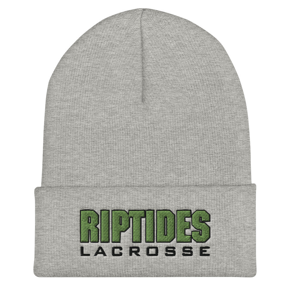Margate Riptides Lacrosse Cuffed Beanie- Grey