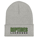Margate Riptides Lacrosse Cuffed Beanie- Grey