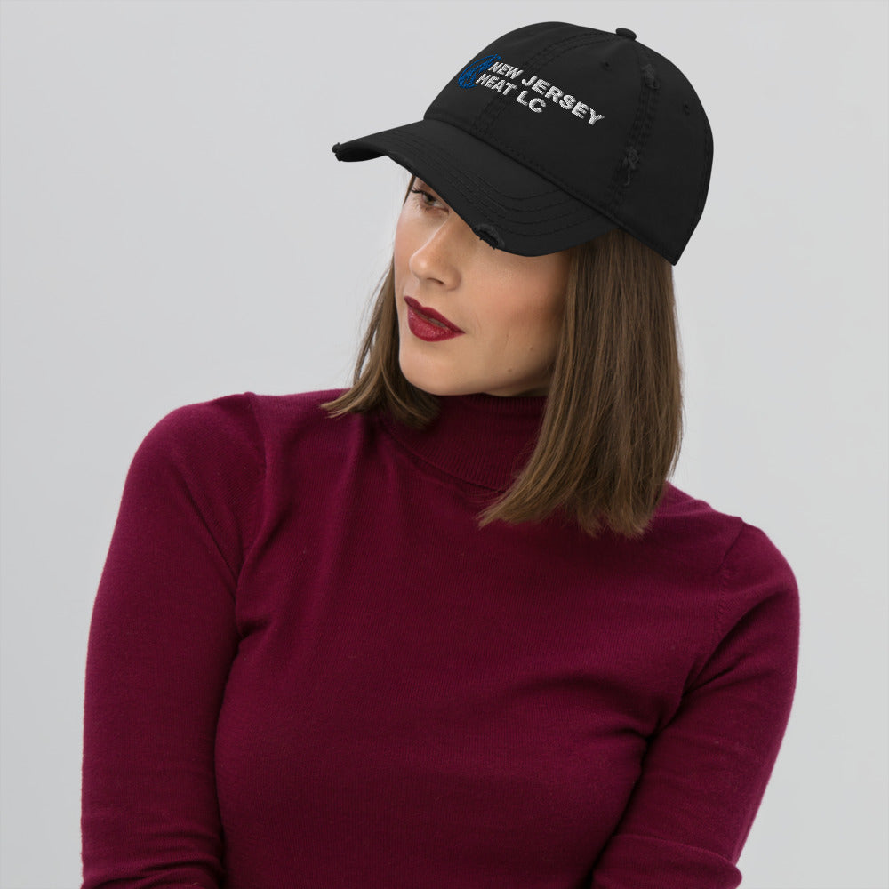 NJ Heat Lacrosse Distressed Dad Hat