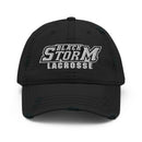 Black Storm Distressed Dad Hat