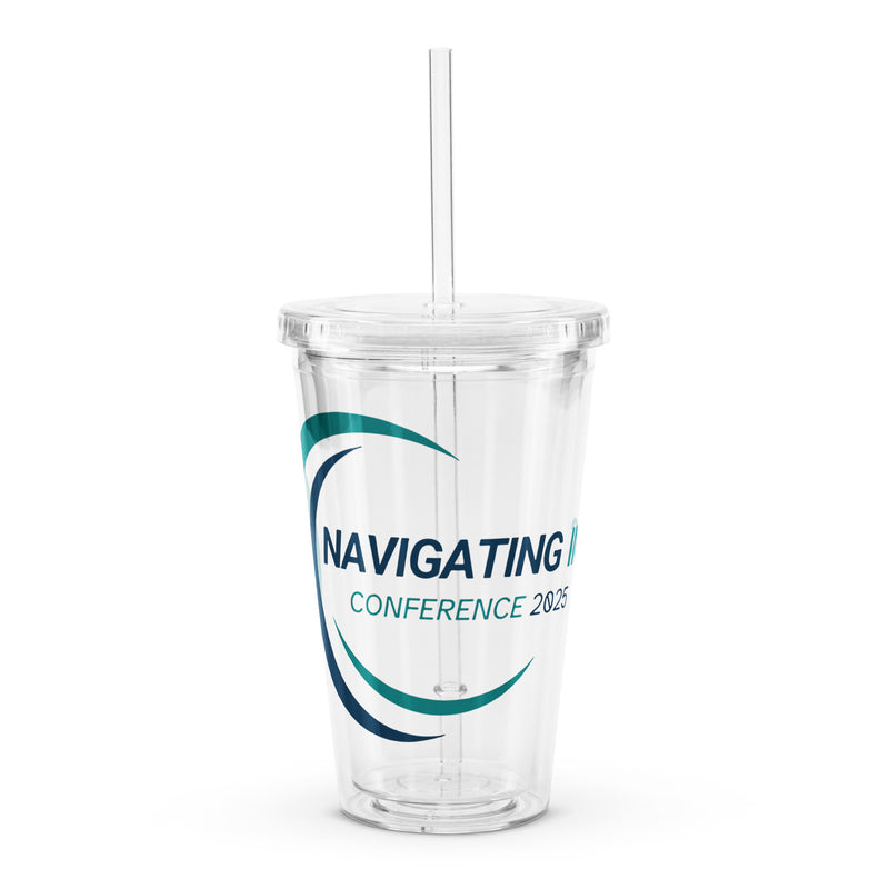 IMC Conference Clear plastic tumbler