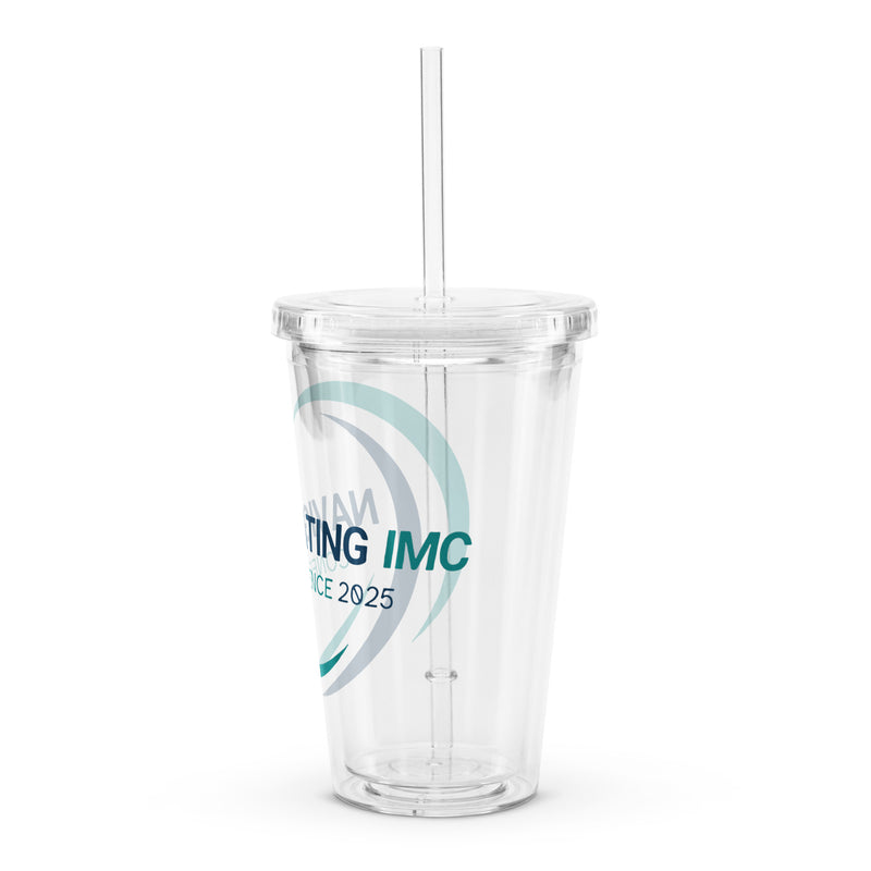 IMC Conference Clear plastic tumbler