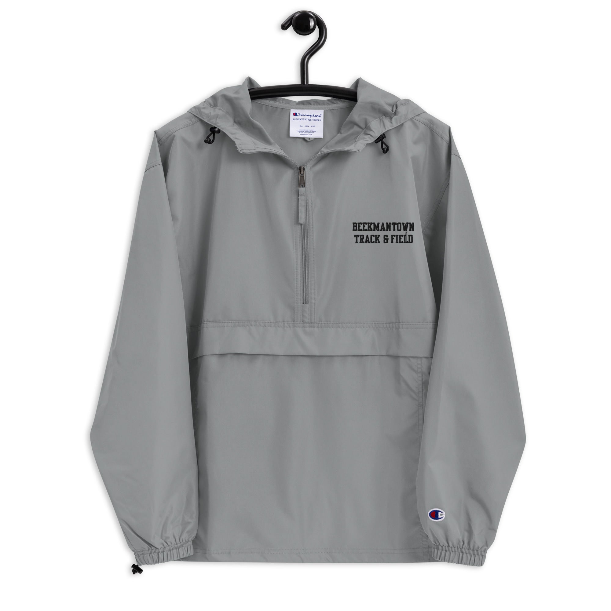 Chaqueta plegable Champion con bordados T&F de Beekmantown