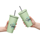 Vaso térmico con pajita de Merchlink