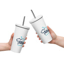 Vaso térmico con pajita de Merchlink