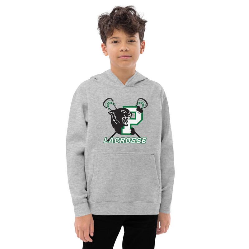 Palmer Lacrosse Kids Grey fleece hoodie