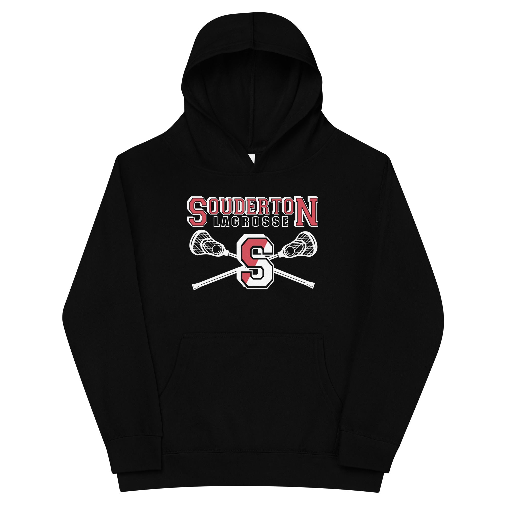 Souderton Lacrosse Sudadera con capucha polar para niños
