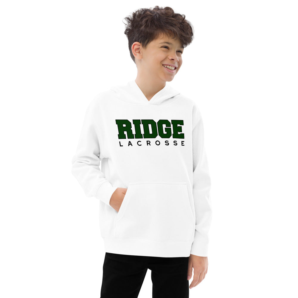 Ridge Boys Lacrosse Kids fleece hoodie - White