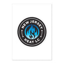 NJ Heat Lacrosse Sticker sheet