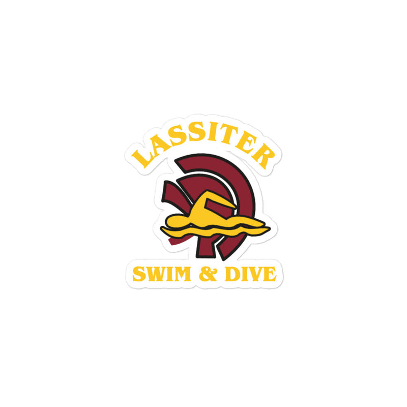 Lassiter Swimming Bubble-free stickers