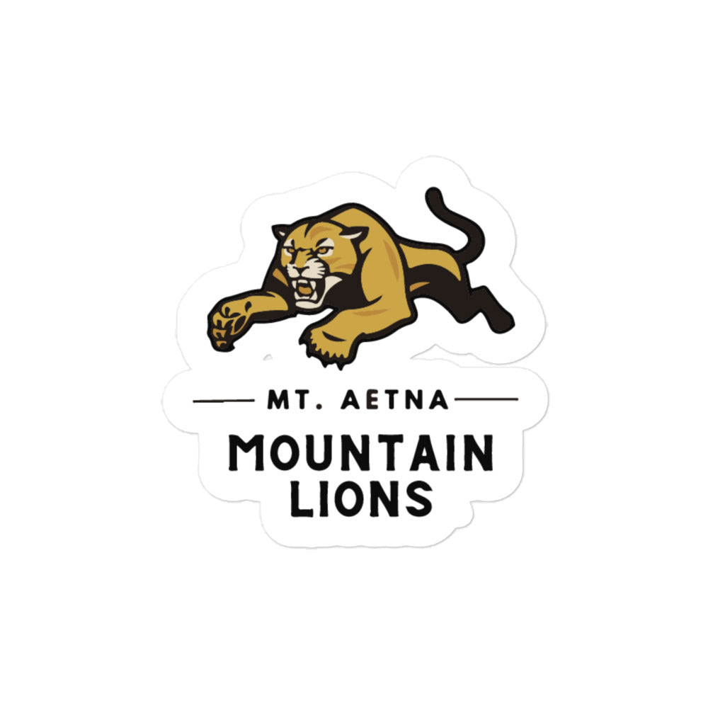 Mt. Aetna Bubble-free stickers