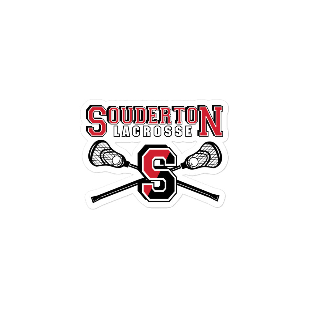 Pegatinas sin burbujas de Souderton Lacrosse