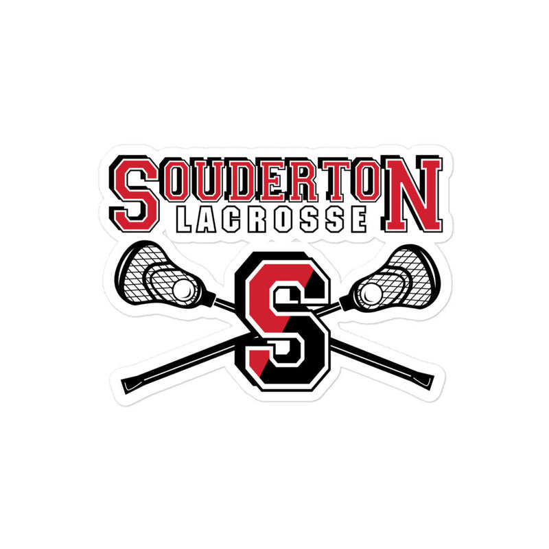 Souderton Lacrosse Bubble-free stickers