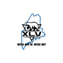 Pegatinas sin burbujas del 45.º aniversario de la MCJA