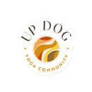 Up Dog Yoga Bubble-free stickers
