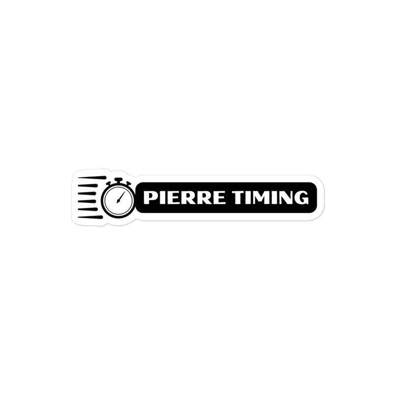 Pierre Timing Bubble-free stickers