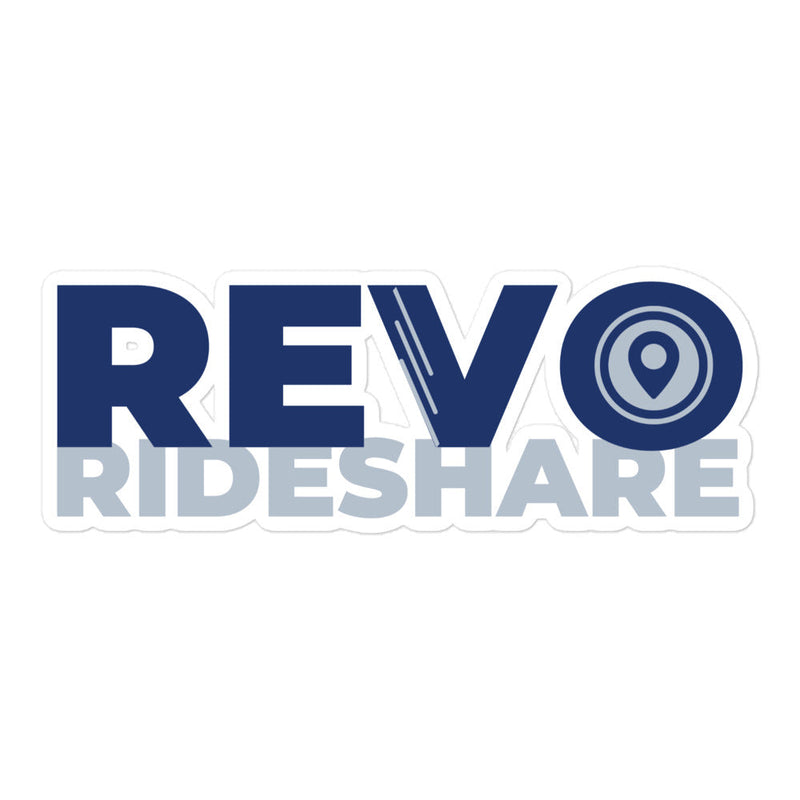 REVO Rideshare Bubble-free stickers