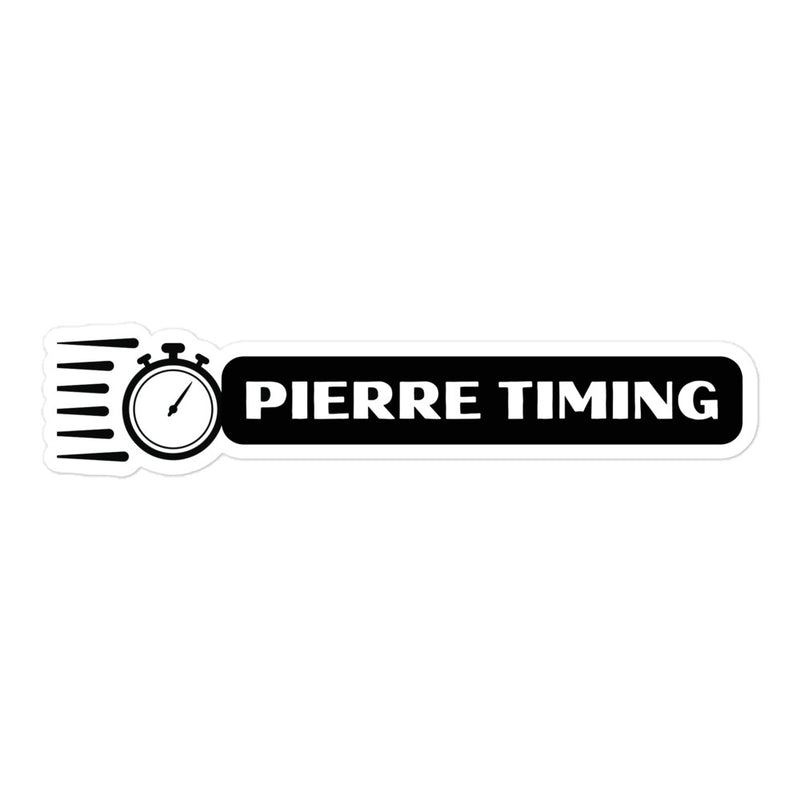 Pierre Timing Bubble-free stickers