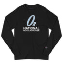 O2 Box Lacrosse Men's Champion Long Sleeve Shirt - Black