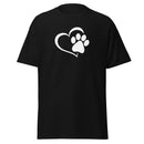 Camiseta clásica para hombre con diseño de patas de perro