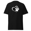 Dog Paws Men's classic tee (Back Print)