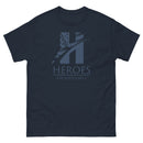 Heroes Homestead Men's classic tee with Navy Blue Logo